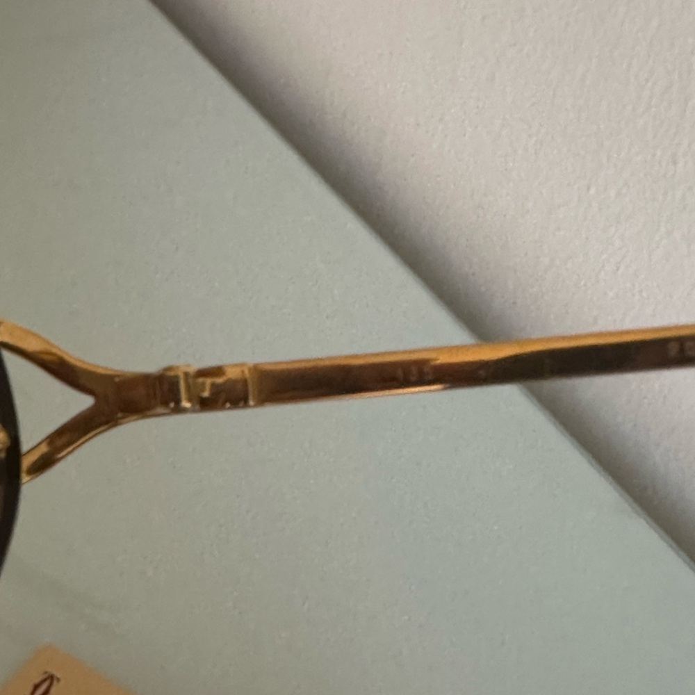 Vintage Cartier Oval Sunglasses 18k gold plated. - Picture 7 of 16